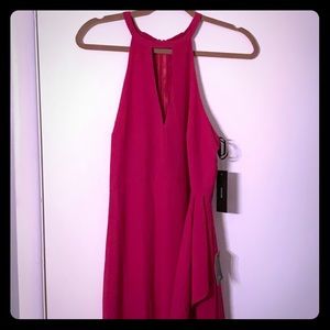 Pink long dress perfect for wedding!